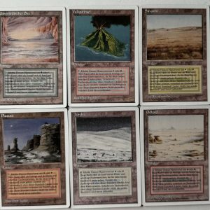 German Dual Lands Lot of 10 White Border