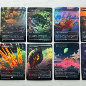 Bundle 4 Foil Unfinity Shock Lands Lot of 10