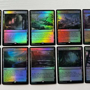 Bundle 35 Foil Masters and Khans Fetch Land Lot of 10