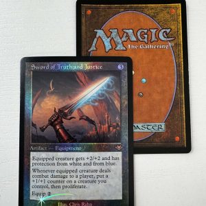 Sword of Truth and Justice Retro Frame Foil