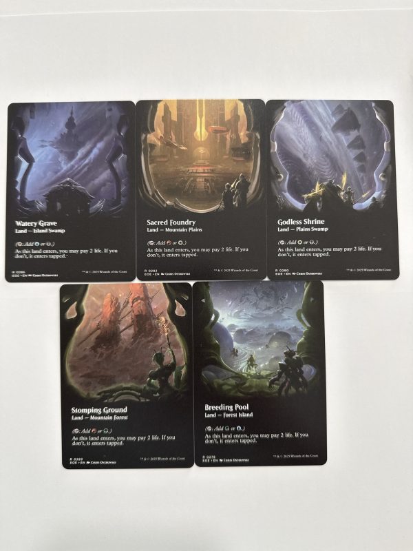 Bundle X Set of 5 Shock Land Edge of Eternities Bundle (No Holo)