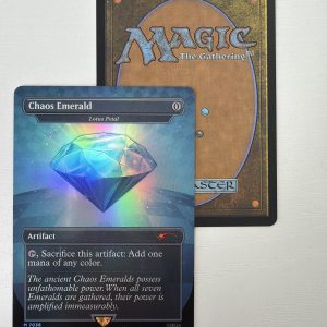 Chaos Emerald Cyan Sonic Secret Lair Lotus Petal 7036 Foil TL31
