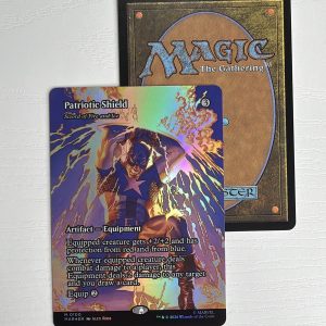 Patriotic Shield Sword of Fire and Ice Borderless Foil TL83