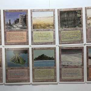 Bundle H French White Border Dual Land Lot of 10