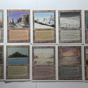 Bundle G German White Border Dual Land Lot of 10