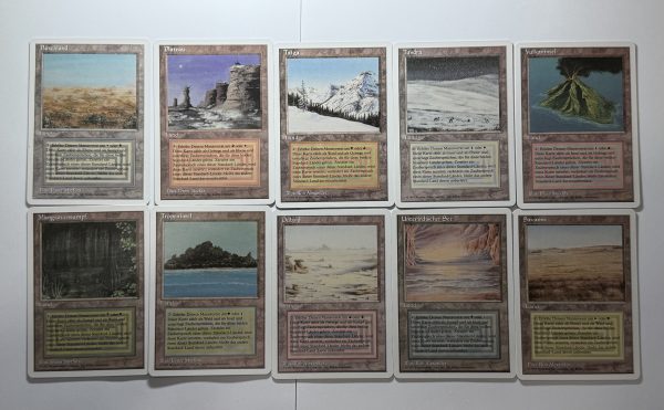 Bundle G German White Border Dual Land Lot of 10