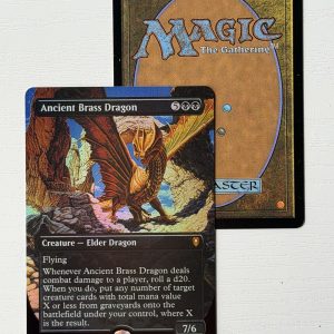 Ancient Brass Dragon Borderless Foil TL33