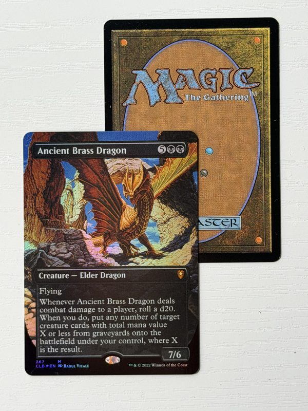 Ancient Brass Dragon Borderless Foil TL33
