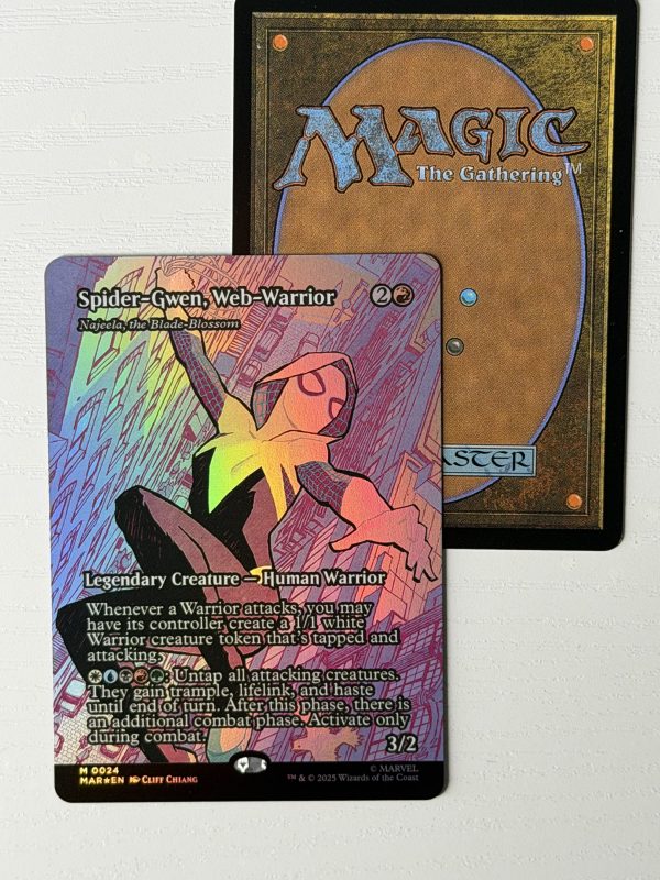 Spider-Gwen, Web-Warrior Najeela, the Blade Blossom Marvel Foil TL32