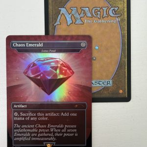 Chaos Emerald Red Sonic Secret Lair Lotus Petal 7032 Foil TL31