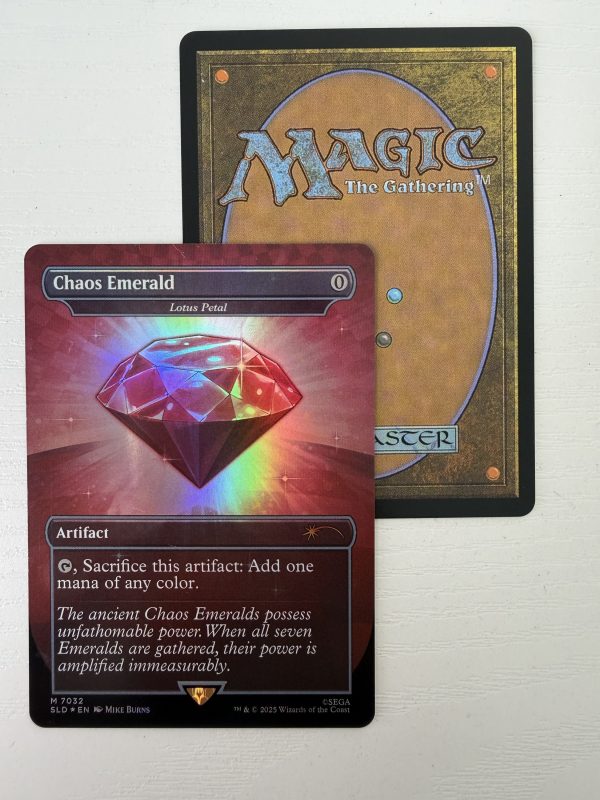 Chaos Emerald Red Sonic Secret Lair Lotus Petal 7032 Foil TL31