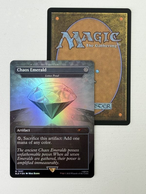 Chaos Emerald White Sonic Secret Lair Lotus Petal 7037 Foil TL31