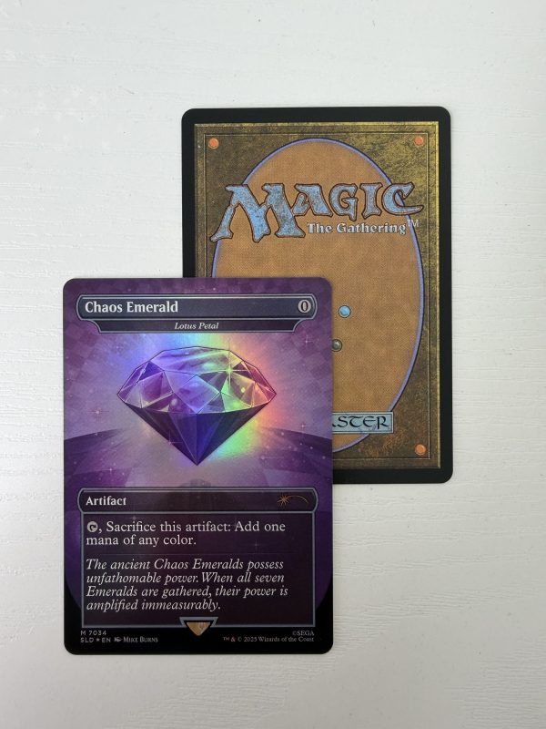 Chaos Emerald Purple Sonic Secret Lair Lotus Petal 7034 Foil TL31