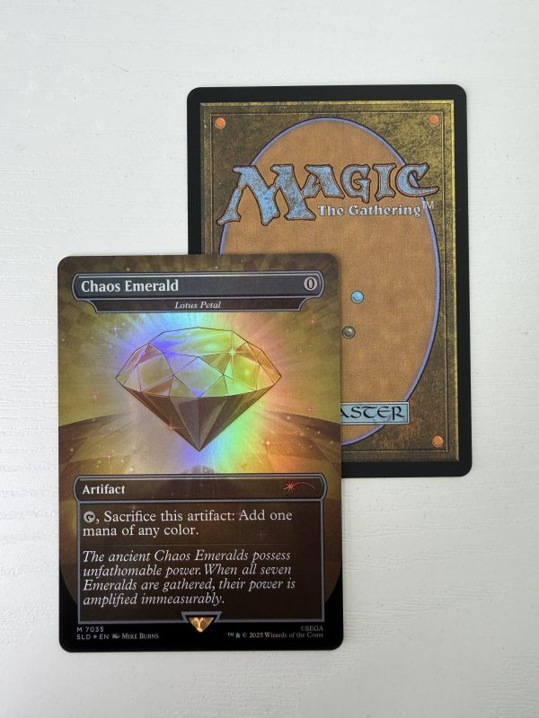 Chaos Emerald Yellow Sonic Secret Lair Lotus Petal 7035 Foil TL31