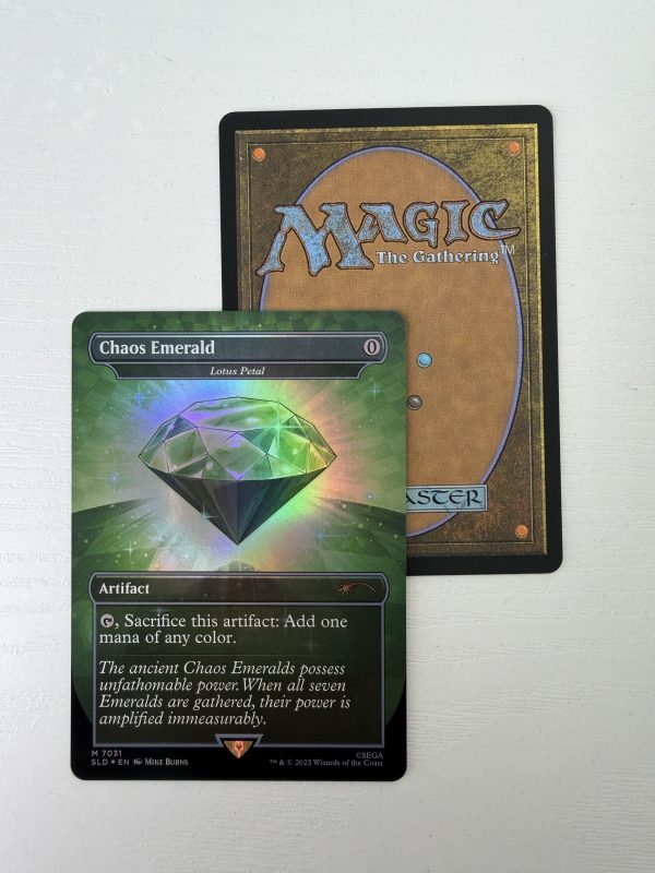 Chaos Emerald Green Sonic Secret Lair Lotus Petal 7031 Foil TL31