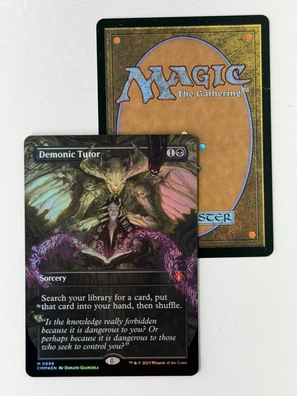 Demonic Tutor Commander Masters Borderless Foil TL34
