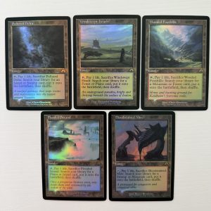 Bundle MH3 Foil Retro Frame Fetch Land Lot of 5