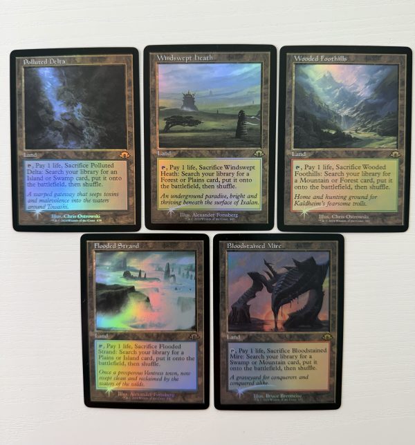 Bundle MH3 Foil Retro Frame Fetch Land Lot of 5