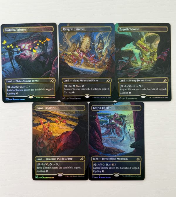 Bundle Foil Triome Land Lot of 5 Raugrin Ketria Savai Indatha Raugrin