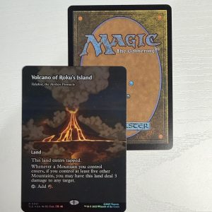 Volcano of Roku’s Island Valakut, the Molten Pinnacle Borderless Foil TL57