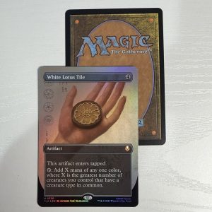 White Lotus Tile Borderless Foil TL56