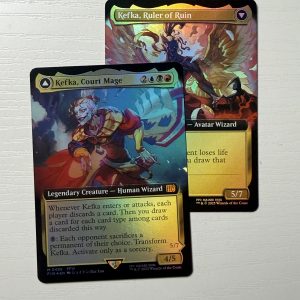 Kefka, Court Mage 0496 Borderless Double Sided Foil TL48