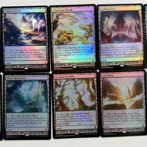 Bundle 13 Foil Expeditions Fetch Land Lot of 10