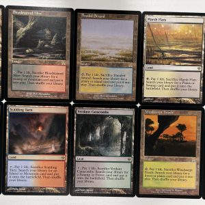 Bundle 21 Zendikar and Onslaught Fetch Land Lot of 10