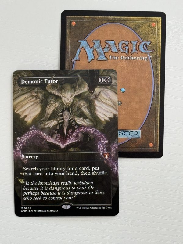 Demonic Tutor Commander Masters Borderless