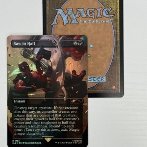 Saw in Half Deadpool Secret Lair Foil
