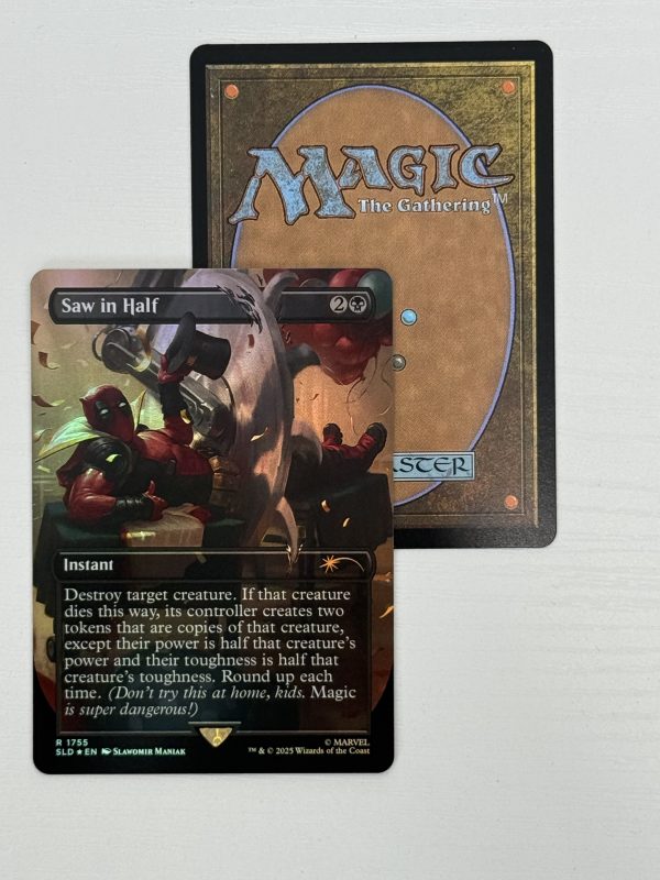 Saw in Half Deadpool Secret Lair Foil