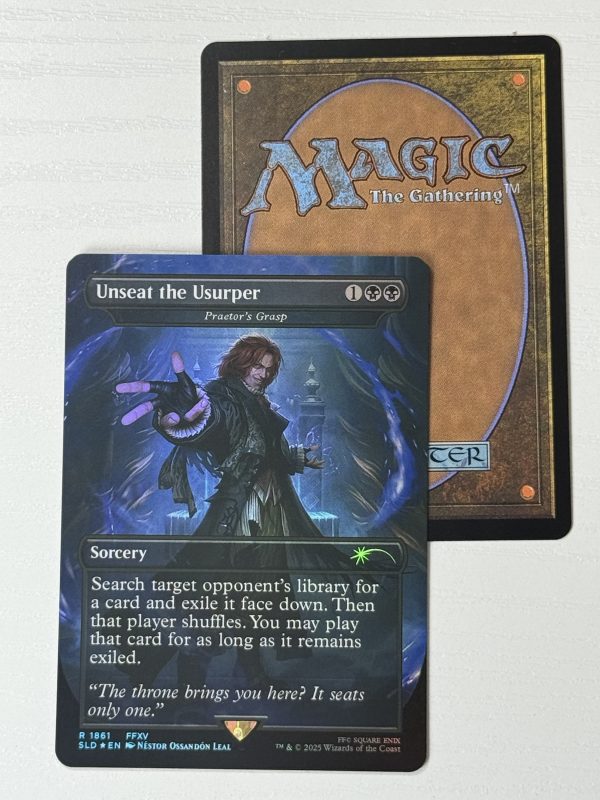 Unseat the Ursurper Praetor’s Grasp Borderless Secret Lair Foil BX01