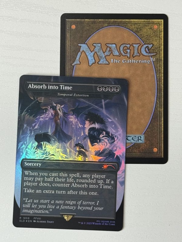 Absorb into Time Temporal Extortion Borderless Secret Lair Foil BX01