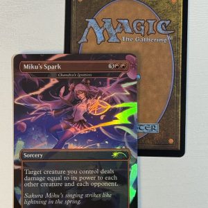 Miku’s Spark Chandra’s Ignition Borderless Secret Lair Foil BX01