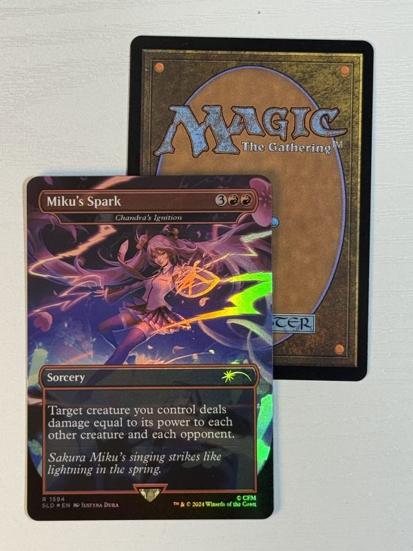 Miku’s Spark Chandra’s Ignition Borderless Secret Lair Foil BX01