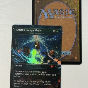 Aerith’s Curaga Magic Heroic Intervention Borderless Secret Lair Foil BX01