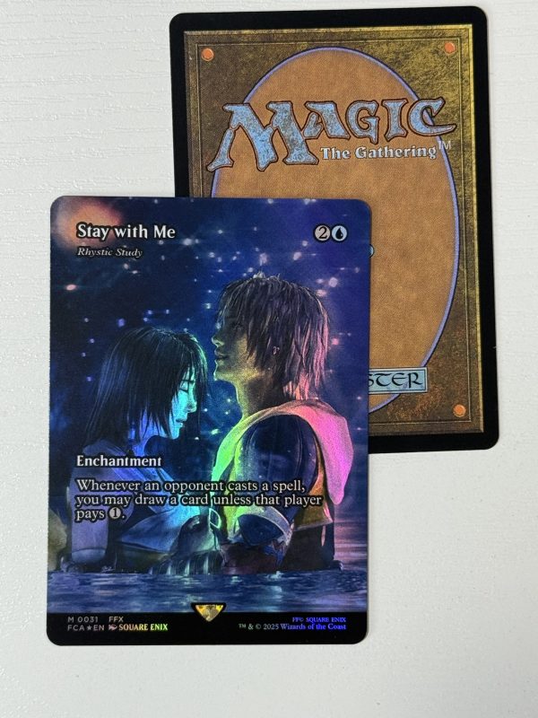 Stay with Me Rhystic Study Borderless Foil BX02