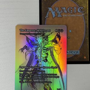 The Emporer, Hell-Tyrant Yawgmoth, Thran Physician Borderless Foil BX02