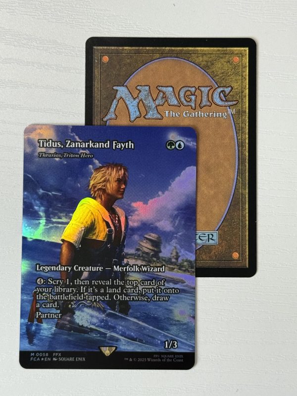 Tidus, Zanarkand Fayth Thrasios, Triton Hero Borderless Foil BX02